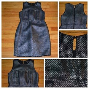 Women’s Banana Republic metallic formal sheath dress, size 4P 4 Petite